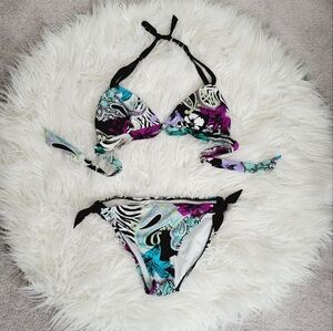 Syke Wide Band Bikini Top and Bottom